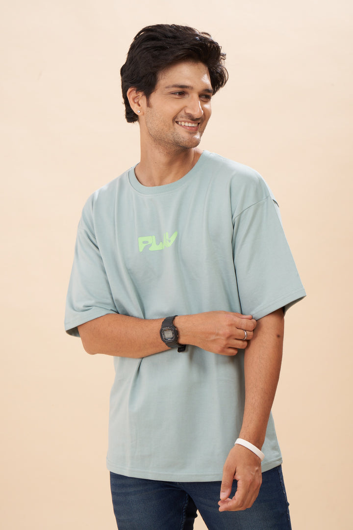 CubePillar Green Oversized T-shirt