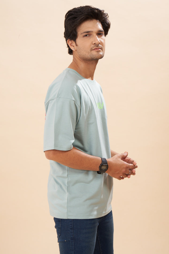 CubePillar Green Oversized T-shirt