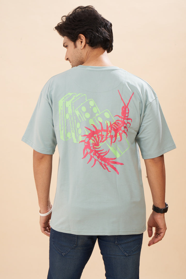 CubePillar Green Oversized T-shirt